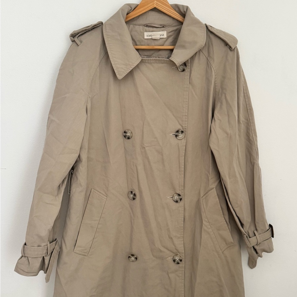 Light Before Dark Tan Trench Coat